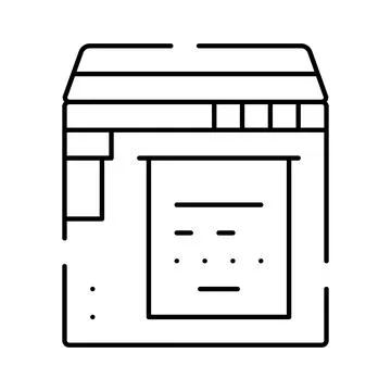 Computer window interface with document icon and dashboard Illustrazione stock