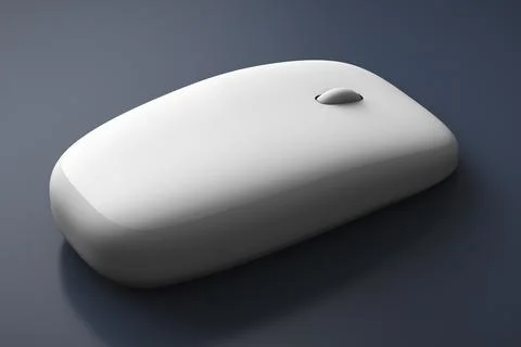 Computer wireless mouse close up Stock Photos