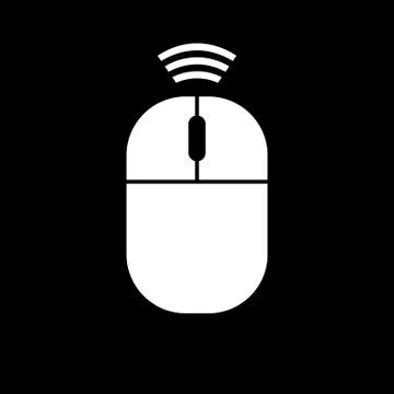 Computer wireless mouse icon. Stock Illustration