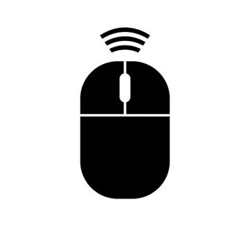 Computer wireless mouse icon. Stock Illustration