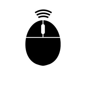 Computer wireless mouse icon. Illustrazione stock