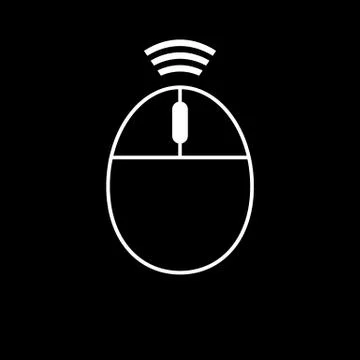 Computer wireless mouse icon. Stock Illustration