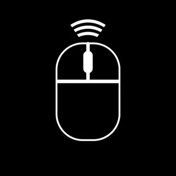 Computer wireless mouse icon. Stock Illustration