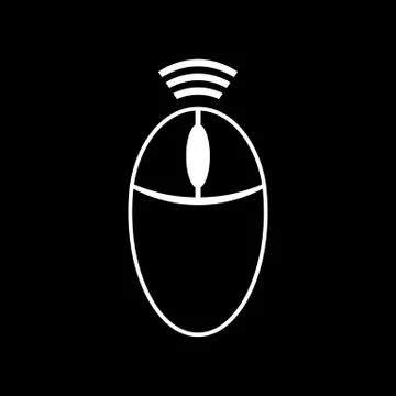 Computer wireless mouse icon. Stock Illustration