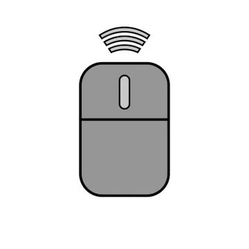 Computer wireless mouse icon. Stock Illustration