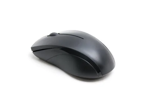 Computer wireless mouse isolated on white background Stock Photos