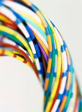 Computer wires Stock-Fotos