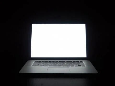 Computer work at night Stock Photos