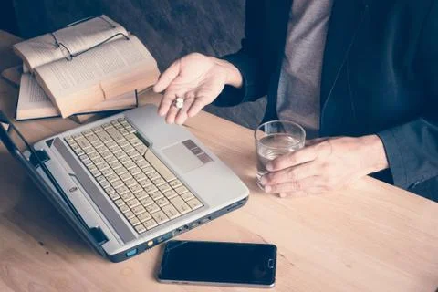 Computer work Stock Photos