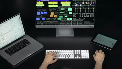 Computer worker Stock Footage 210453339