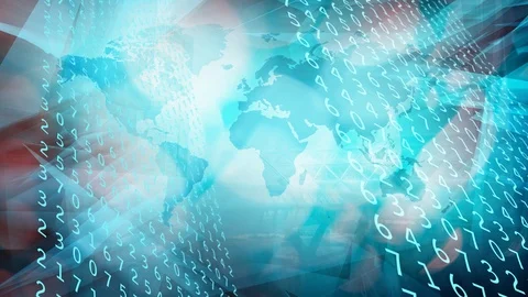 Computer world data algorithm cyber security machine learning 4k Vídeo Stock 99594296