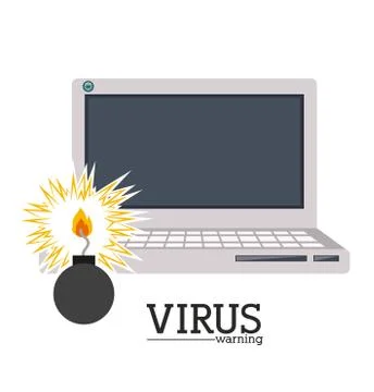 Computer worm design Illustrazione stock