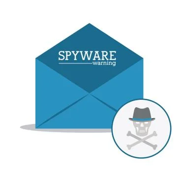 Computer worm design Illustrazione stock