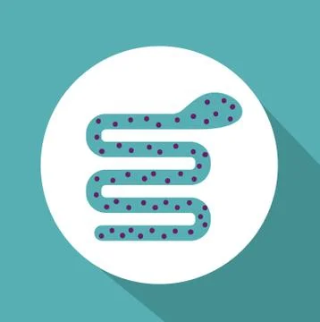 Computer worm design Illustrazione stock