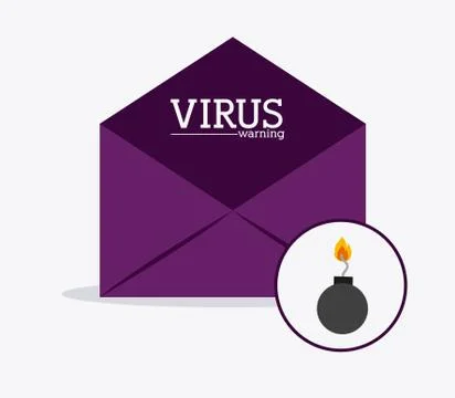 Computer worm design Illustrazione stock