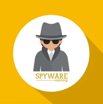 Computer worm design Illustrazione stock