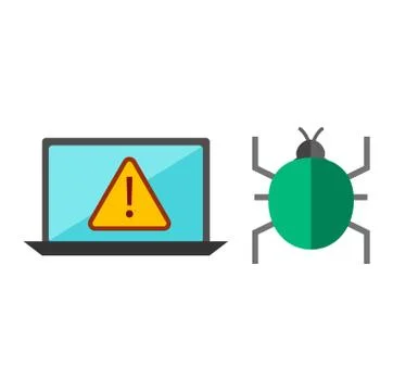 Computer worms viruses vector 스톡 일러스트