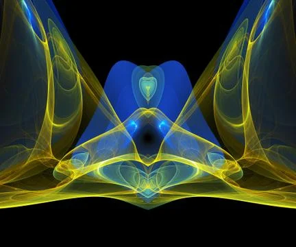 Computere generated fractal artwork Stock Illustration