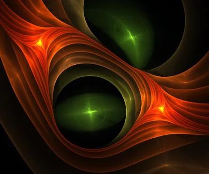 Computere generated fractal artwork Stock Illustration