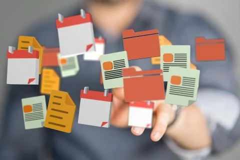 A computering cloud computing and files. 스톡 사진