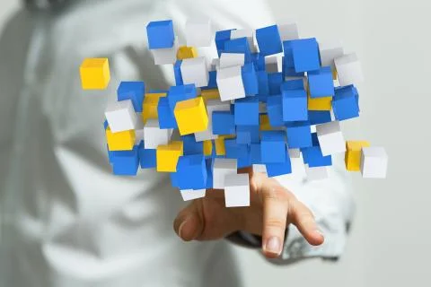 A computering cloud computing and files. Stock Photos