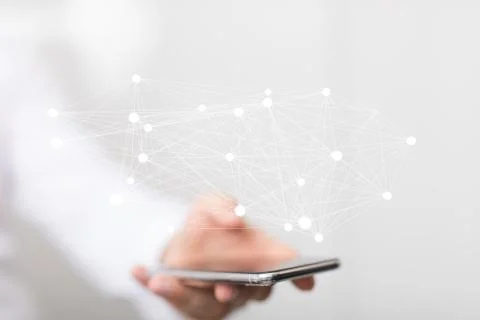 A computering cloud computing and files. Stock Photos