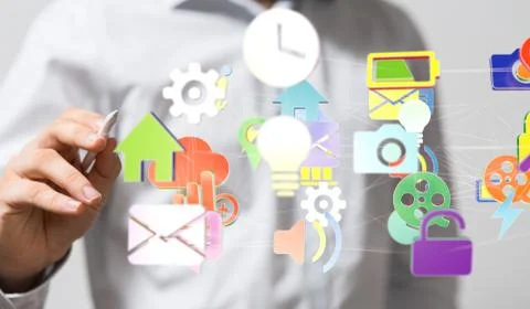 A computering cloud computing and files. 스톡 사진