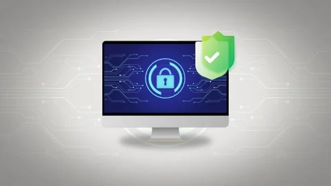 Computerization and information technology data security concept 스톡 동영상 282187551