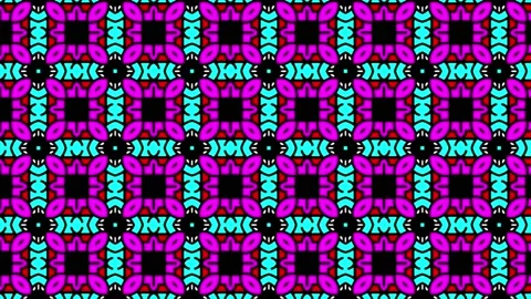 Computerized animation of bright multicolored paper layout, sliding Video stock 186695463