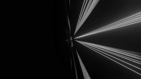 Computerized animation of dark black spa... | Stock Video | Pond5