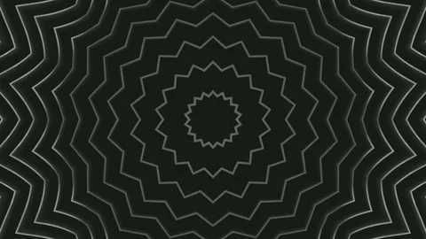 Computerized animation of flower shaped star disappearing from the center Stock Footage 139046454