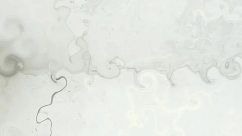 Computerized animation of grey color waves mixing and floating on a light Video stock 139649455