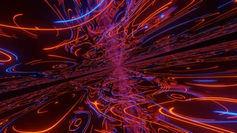 Computerized animation of moving fast th... | Stock Video | Pond5