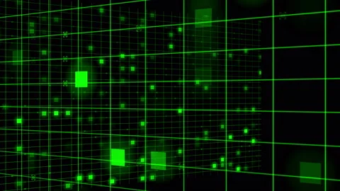 Computerized Artificial Intelligence system at work using futuristic technology. Stock Footage 140326215