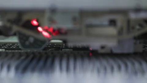 Computerized Chip Manufacturing - High Tech Production Plant Stock Footage 85702707