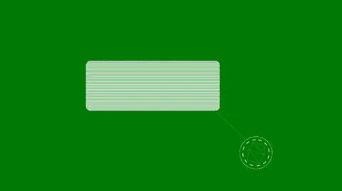 Computerized Digital Information Flag on a Green Screen Background Video stock 34610441