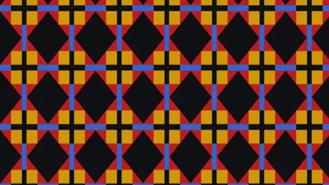Computerized digital print of symmetrical squares paper layout, sliding towards Stock Footage 310331232