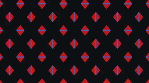 Computerized digital print of symmetrical squares paper layout, sliding towards Video stock 313712869
