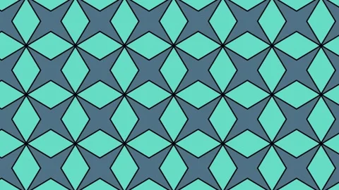Computerized digital prints of symmetrical blue green designs for interior Video stock 186930596