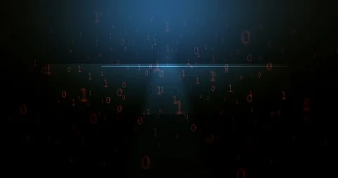 Computerized digital text in software landscape - Botnet text Video stock 115215673
