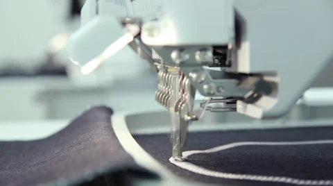 Computerized embroidery machine Video stock 31760181