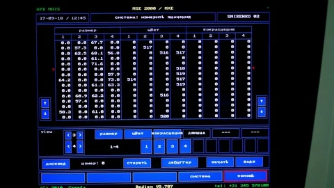 Computerized Equipment in a factory for sorting apples. Ripe apples sorting by Video stock 95955539