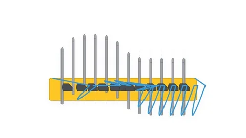 Computerized Flat Knitting Machine Sinker Plate and Steel Needles Mechanica.. Stock Footage 346673606