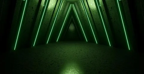 Computerized Inter Galactic Reflective Metal Parking Underground Car Warehous Stock-Illustration