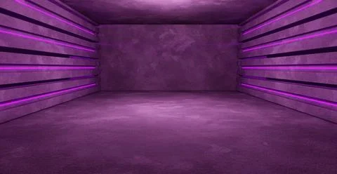 Computerized Inter Galactic Underground Hangar Tunnel Garage Realistic Backgr 库存插图
