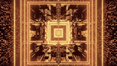 Computerized motion graphic of immersing into three dimensional highly Video stock 130246763