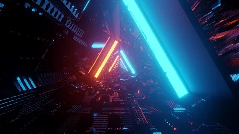 Computerized motion graphics of immersing into highly reflective and Video stock 130168889