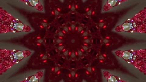 Computerized motion graphics of shapes and patterns emitting from the Stock Footage 254051727
