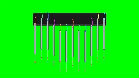 Computerized Multi-Needle Embroidery Machine Reciprocating Bar with Steel a.. Stock Footage 346673936
