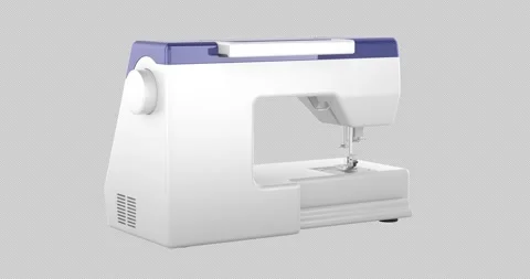 Computerized sewing machine rotating rotation animation, seamlessly loopabl.. Stock Footage 319595330